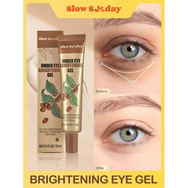 Contour des yeux gel pour les poches, cernes marrons, ridules, éclaircit 15ml