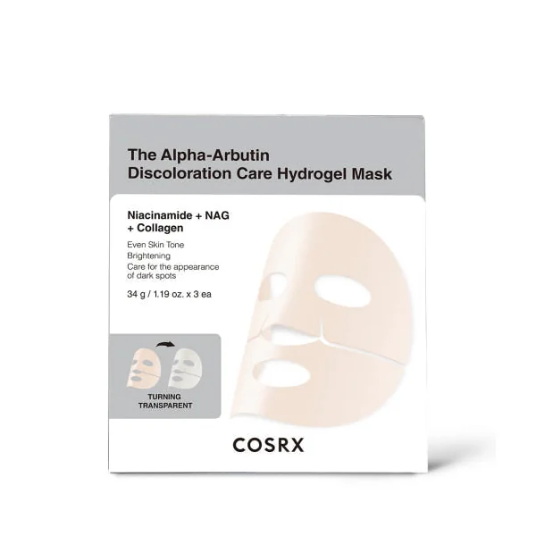 COSRX The Alpha-Arbutin Discoloration Care Hydrogel Mask 34g X 3ea