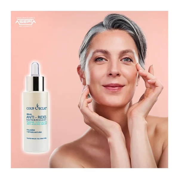 COUP D'ÉCLAT - Sérum Anti-Rides Raffermissant - Tous Types de Peaux, 30ml