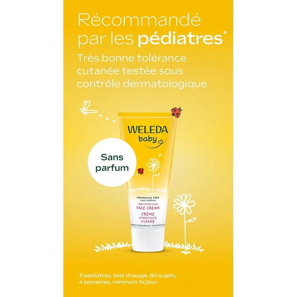 Crème hydratante Visage au Calendula bio sans parfum