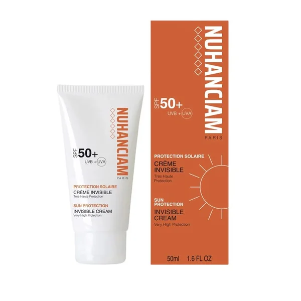 Crème Invisible SPF50+ - Visage - Tous Types de Peaux, 50ml