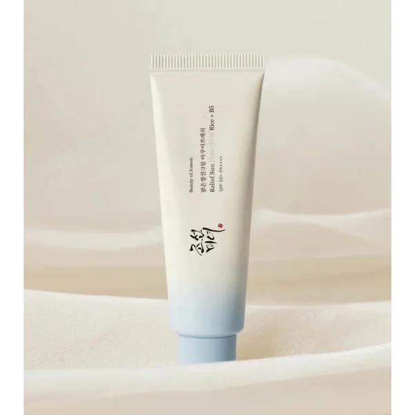 Crème Solaire Réparatrice Aqua-Fresh Riz et B5 SPF50+ - Visage et Corps - Peaux Mixtes à Grasses, 50ml