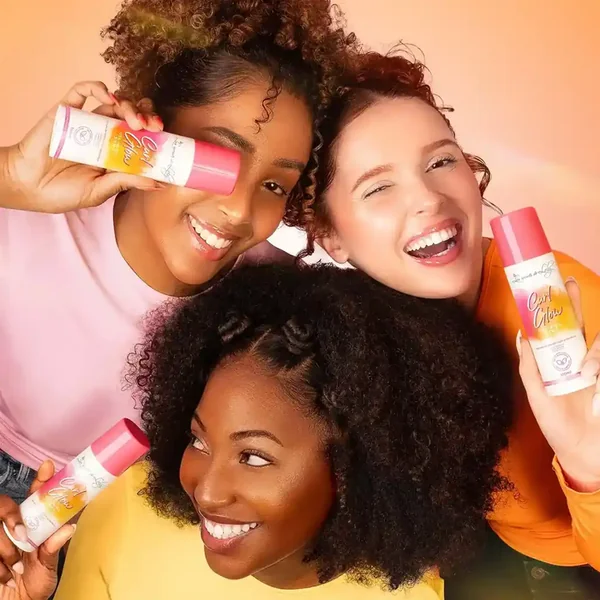 CURL GLOW - Sérum de Finition Multi-Protection - Cheveux Ondulés, Bouclés, Frisés et Crépus, 100ml
