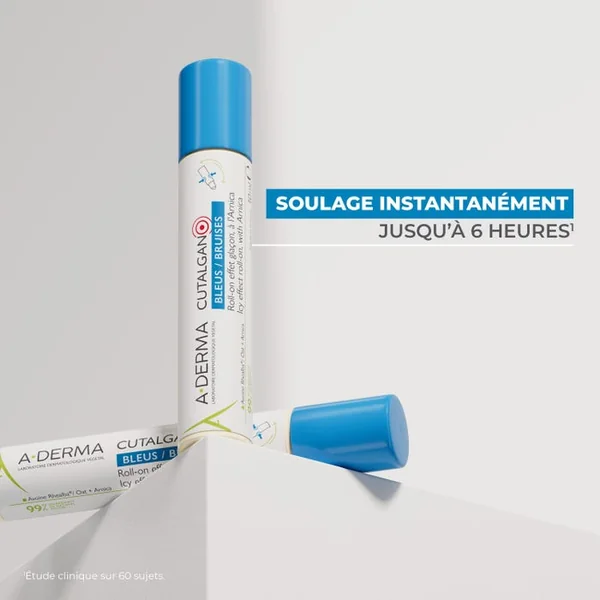 CUTALGAN - Roll-On Effet Glaçon à l'Arnica - Visage et Corps - Coups, Bleus et Bosses, 10ml