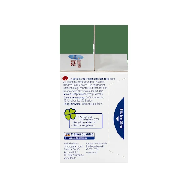 Dauerelastische Bandage, 6 cm x 5 m (gedehnt), 1 Rolle, 1 St