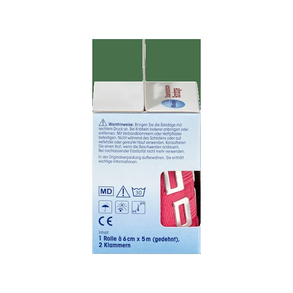 Dauerelastische Bandage, 6 cm x 5 m (gedehnt), 1 Rolle, 1 St