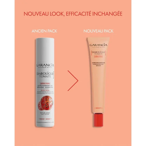 DIABOLIQUE TOMATE - Crème d'Eau Bonne Mine - Visage - Peaux Normales à Mixtes, 30ml