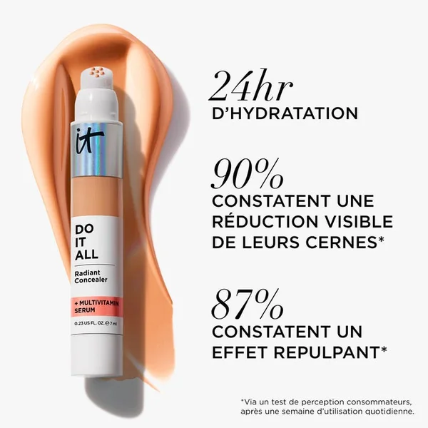 DO IT ALL - Concealer Anti-Cernes Correcteur Sérum Multivitaminé - Teinte Medium Tan Warm 320, 7ml