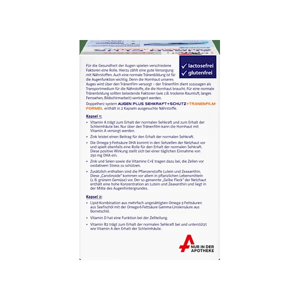 Doppelherz system Augen Plus Sehkraft + Schutz Kapseln 120 St, 153 g
