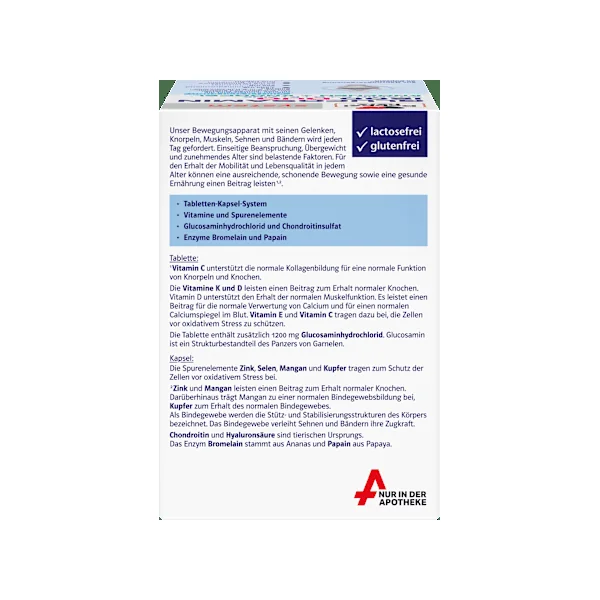 Doppelherz system Glucosamin 1200 Duo Tabletten+Kapseln je 60 St, 156,9 g
