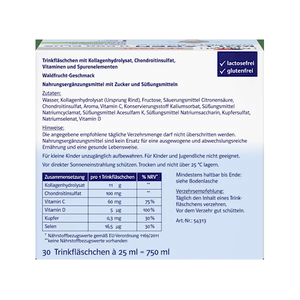 Doppelherz system Kollagen 11.000 Plus Trinkfläschchen 30 St, 750 ml