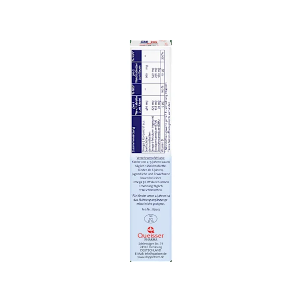 Doppelherz system Omega-3 family Gel-Tabs Erdbeer-Citrusgeschmack 60 St, 90 g