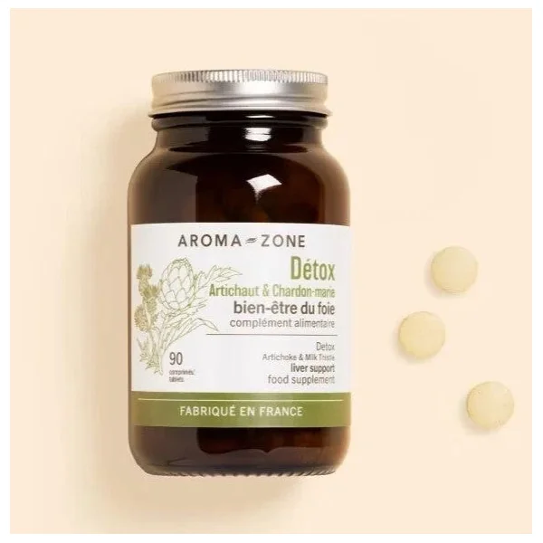 Détox & Bien-être du foie - 90 comprimés - Complément alimentaire Aroma-zone