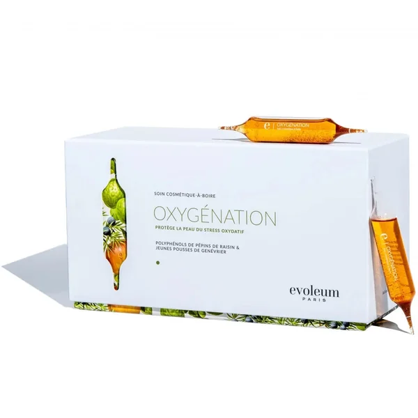 Evoleum Oxygénation – Cure Beauté & Éclat – 21 Ampoules à boite - complément ali