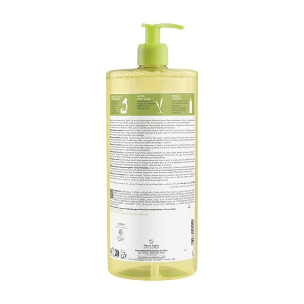 EXOMEGA CONTROL - Huile Lavante Émolliente Anti-Grattage - Visage et Corps - Peaux Sèches à Tendance Atopique, 1L