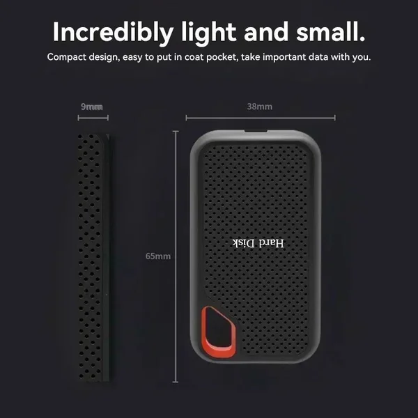External hard drive 4tb High Speed Capacity Solid State Usb3.2 Laptop Mac And PC