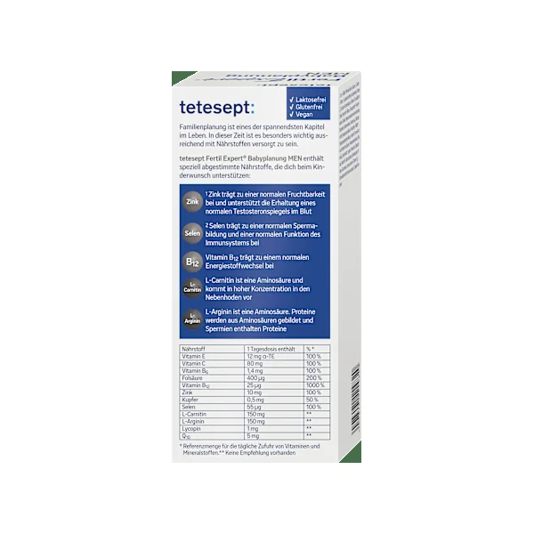 Fertil Expert Babyplanung MEN Tabletten 84 St, 92,4 g