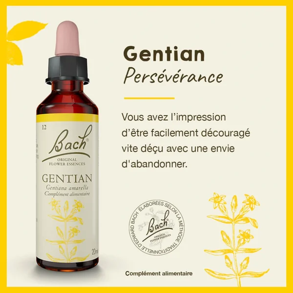 Fleurs de Bach Gentian n°12