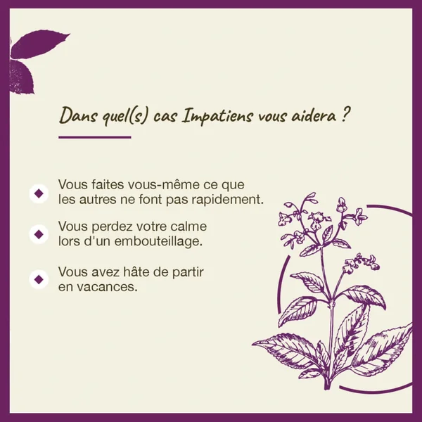 Fleurs de Bach Impatiens n°18