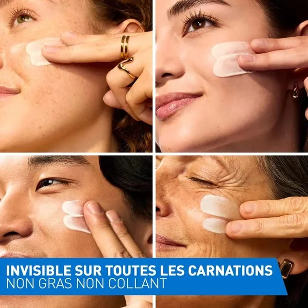 Fluide Solaire Invisible SPF50 - Visage et Cou - Peaux Normales à Sèches, 50ml