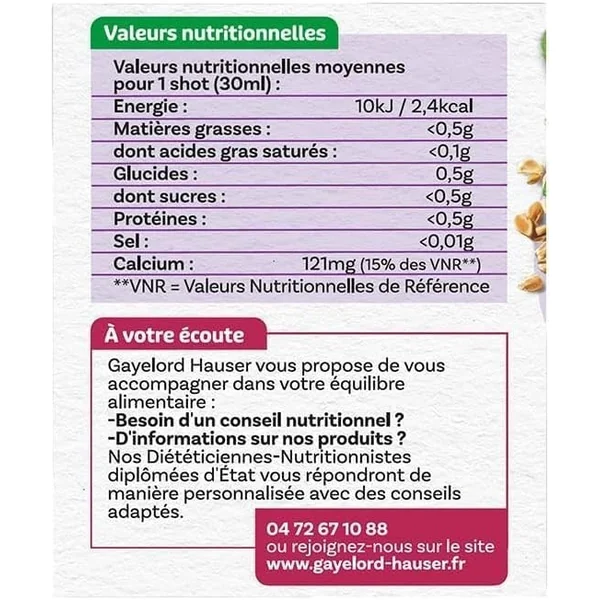 GAYELORD HAUSER Fenugrec Shot digestion Menthe poivrée Favorise la digestion FR