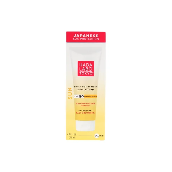 Hada Labo Tokyo Sun Crème Visage Hydratante Résistante à l'Eau SPF50 200 ml