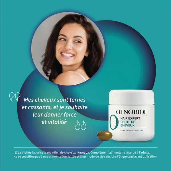 HAIR EXPERT - Complément Alimentaire Chute de Cheveux - Programme de 3 mois, 3x60 Capsules