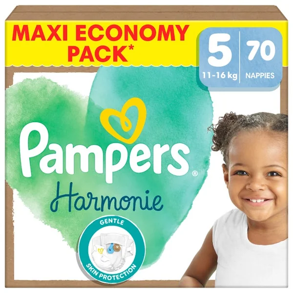 HARMONIE - Couches Bébé - Taille 5 - De 11 à 16kg - Maxi Pack, 70 Unités