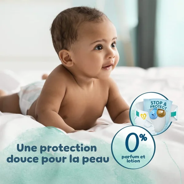 HARMONIE NEW BABY - Couches Bébé Taille 3 - De 6 à 10kg, 44 Unités