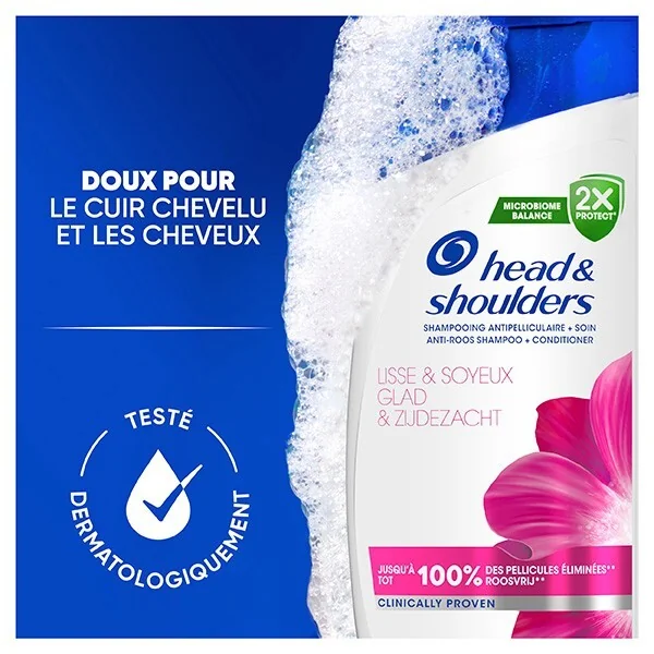 Head & shoulders Lisse & Soyeux Shampooing Blanc 600 ML
