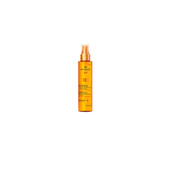 Huile bronzante NUXE SUN visage et corps SPF10