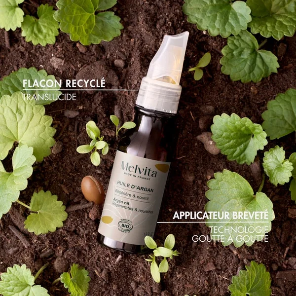 Huile d'Argan Bio - Visage, Corps et Cheveux - Peaux Sèches et Matures, 100ml