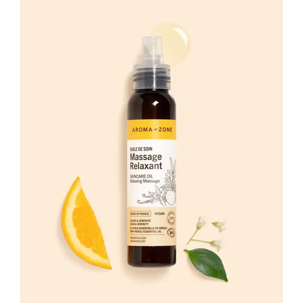 Huile de soin Massage Ayurvédique AROMA ZONE 100ml énergétiques et équilibrante