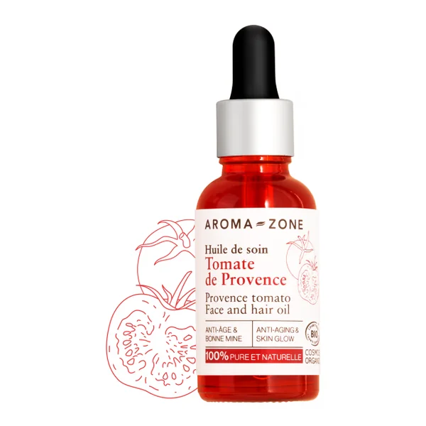 🍅 Huile de Soin Tomate de Provence BIO – Teint Éclatant & Anti-ge Naturel 🍅