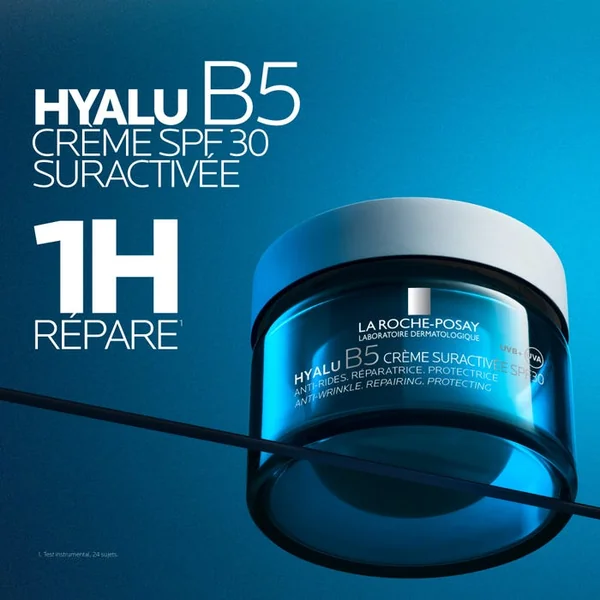 HYALU B5 - Crème Suractivée SPF30 Anti-Rides Réparatrice Protectrice - Tout type de peaux, 50ml