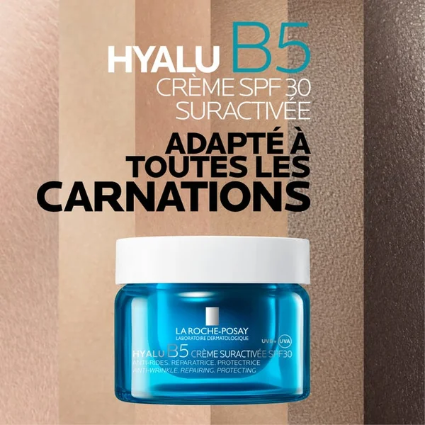 HYALU B5 - Crème Suractivée SPF30 Anti-Rides Réparatrice Protectrice - Tout type de peaux, 50ml