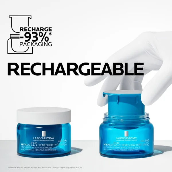 HYALU B5 - Eco-Recharge - Crème Suractivée SPF30 Anti-Rides Réparatrice Protectrice - Tout type de peaux, 50ml