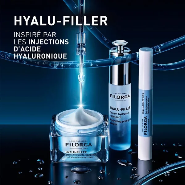 HYALU-FILLER - Crème Hydratante Repulpante - Visage - Peaux Normales à Sèches, 50ml