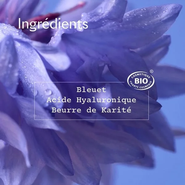 HYDRA CIANA - Crème Hydratante Apaisante Bio - Peaux Sensibles et Réactives, 50ml