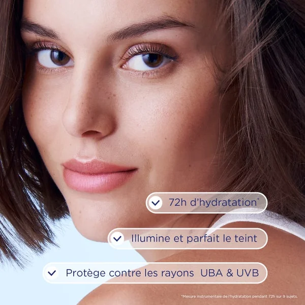 HYDRABIO PERFECTEUR - Fluide Lumière Hydratant 72H SPF30 - Visage - Tous Types de Peaux, 40ml