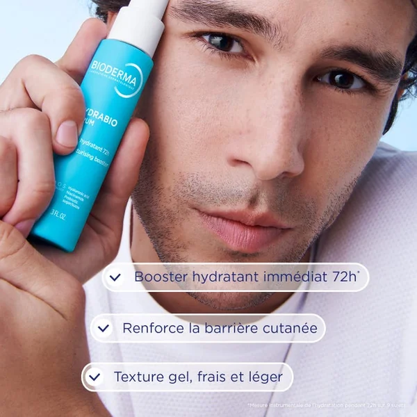 HYDRABIO - Sérum Booster Hydratant 72H - Visage - Tous Types de Peaux, 40ml