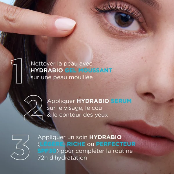 HYDRABIO - Sérum Booster Hydratant 72H - Visage - Tous Types de Peaux, 40ml