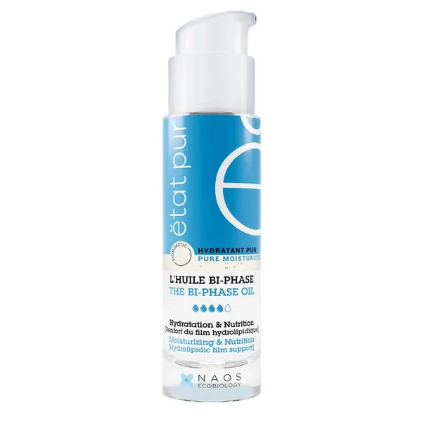 HYDRATANT PUR - L'Huile Bi-Phase - Visage - Tous Types de Peaux, 28ml