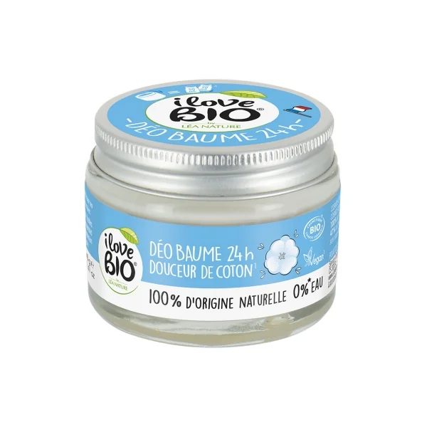 I Love Bio Déodorant Baume 24H Douceur de Coton Bio 40 g