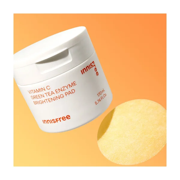 innisfree Vitamin C Green Tea Enzyme Brightening Pad 170ml (60 Pads)