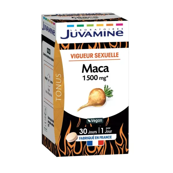 Juvamine MACA 1500mg Vigueur Sexuelle stimulant Libido Tonus 30 comprimés