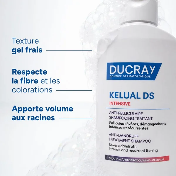 KELUAL DS INTENSIVE - Shampooing Traitant Anti-Pelliculaire - Pellicules Sévères, Démangeaisons Intenses et Récurrentes, 100ml