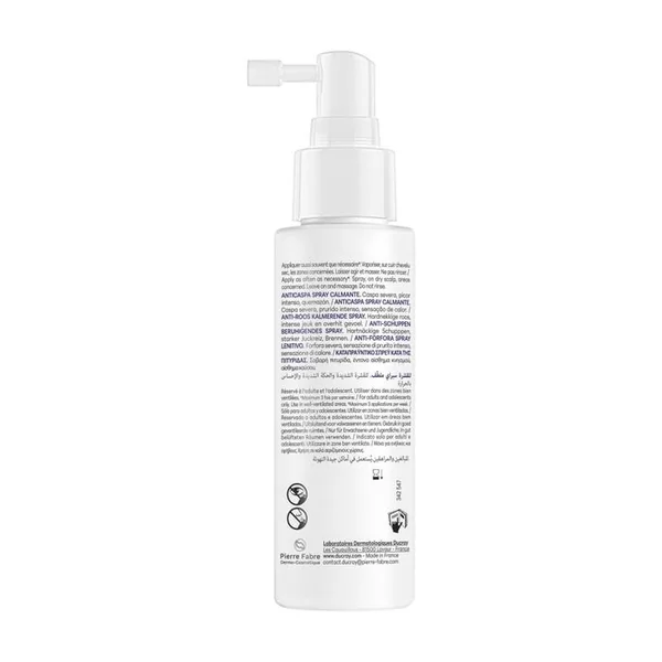 KELUAL DS INTENSIVE - Spray Calmant Anti Pelliculaire - Pellicules Sévères, Démangeaisons Intenses et Echauffements, 100ml