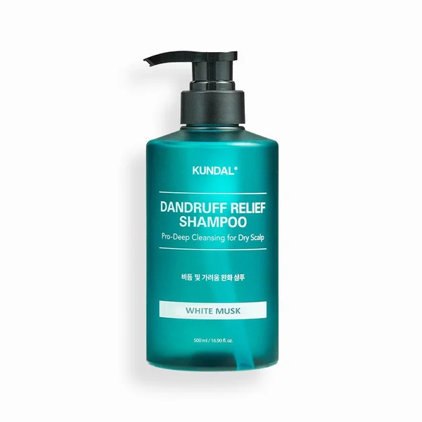 Kundal Dandruff Relief Shampoo Pro-Deep Cleansing for Dry Scalp White Musk 500ml