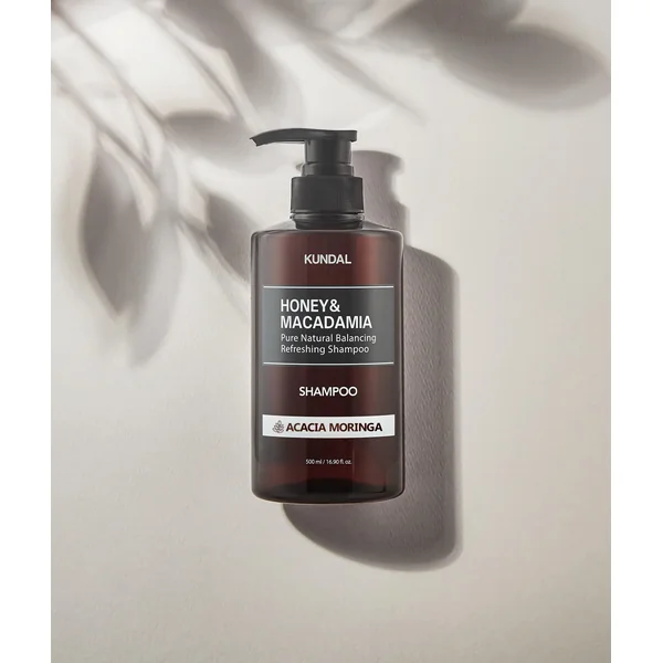 Kundal Honey & Macadamia Pure Natural Balancing Refreshing Shampoo 500ml #ACACIA MORINGA